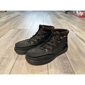 Hey Dude Men's Black Eco Boots Size 11